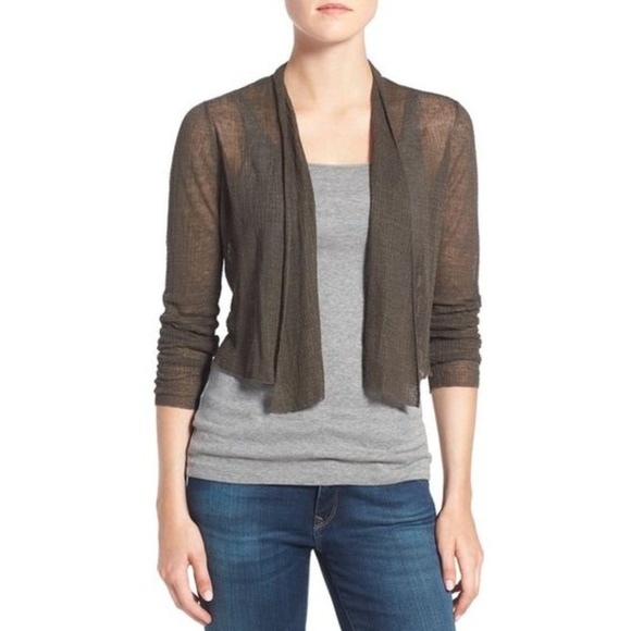 Eileen Fisher Sweaters - Eileen Fisher Sheer Hemp Blend Crop Cardigan